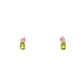 9ct Yellow Gold Peridot and Diamond Stud Earrings