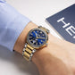 Herbelin Newport Stainless Steel Two Tone Navy Dial Bracelet Watch 18389BT1N35