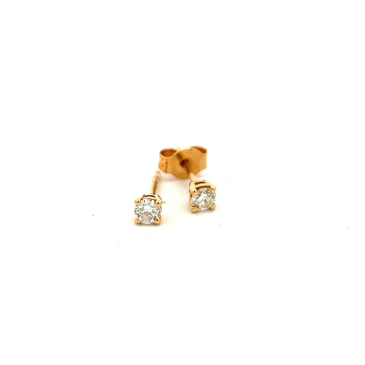 18ct Yellow Gold 0.30ct Diamond Stud Earrings