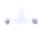 9ct White Gold Triple Diamond Stud Earrings