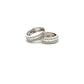 18ct White Gold 1.03ct Diamond Hoop Earrings