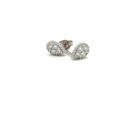 9ct White Gold 0.50ct Diamond Stud Earrings