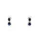 18ct White Gold Sapphire and Diamond Drop Earrings