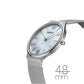 Bering Ultra Slim Mother of Pearl Dial Mesh Bracelet Watch 18434-000