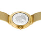 Bering Ultra Slim Rose Dial Yellow Gold Plated Case And Mesh Bracelet Watch 18434-336