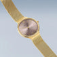 Bering Ultra Slim Rose Dial Yellow Gold Plated Case And Mesh Bracelet Watch 18434-336