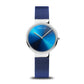 Bering Aurora Classic Polished Blue Watch 19031-307