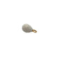 18ct Yellow Gold White Agate Faceted Pendant
