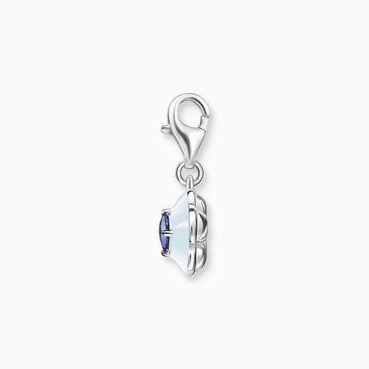 Thomas Sabo Sterling Silver Blue Flower Charm 1916-496-1