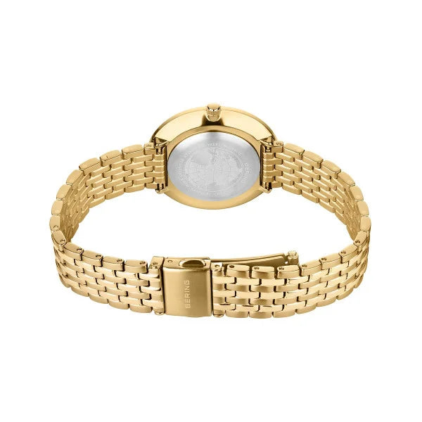 Bering Titanium Polished Yellow Gold Plated Bracelet Watch 19334-334