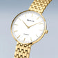 Bering Titanium Polished Yellow Gold Plated Bracelet Watch 19334-334