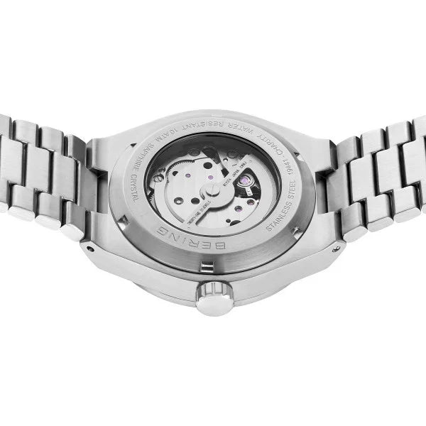 Bering Automatic Polar Bears International Steel Ice Blue Dial Bracelet Watch 19441-Charity