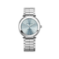 Herbelin Newport Slim Round Arctic Blue Dial Steel Case And Bracelet Watch