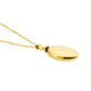 9ct Yellow Gold Oval Bottle Necklace