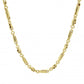 18" Hollow 9ct Yellow Gold Necklace