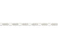 Sterling Silver Fetter and x3 Figaro 20" Chain