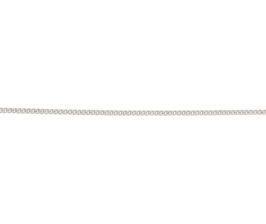 Sterling Silver Solid Round Curb Chain 20"