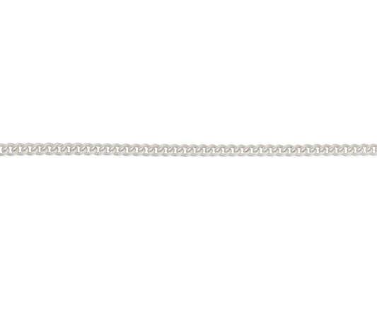 Sterling Silver Solid Round Curb Chain 20"
