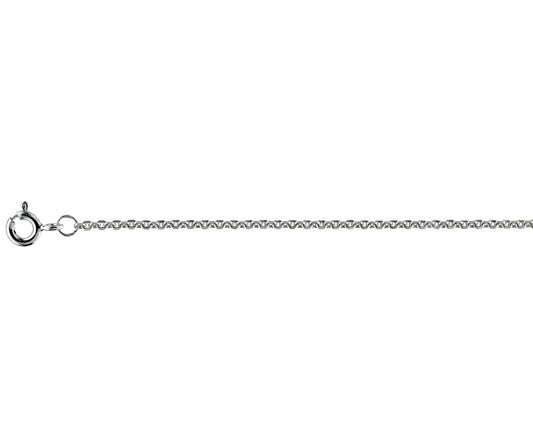 Sterling Silver Close Filed Trace Chain 22"