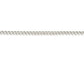 Sterling Silver Solid Flat Chamfer Curb Chain 22"