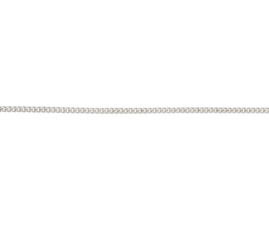 Sterling Silver Solid Round Curb Chain 22"