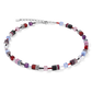 Coeur De Lion Purple Red Blue Cube Necklace