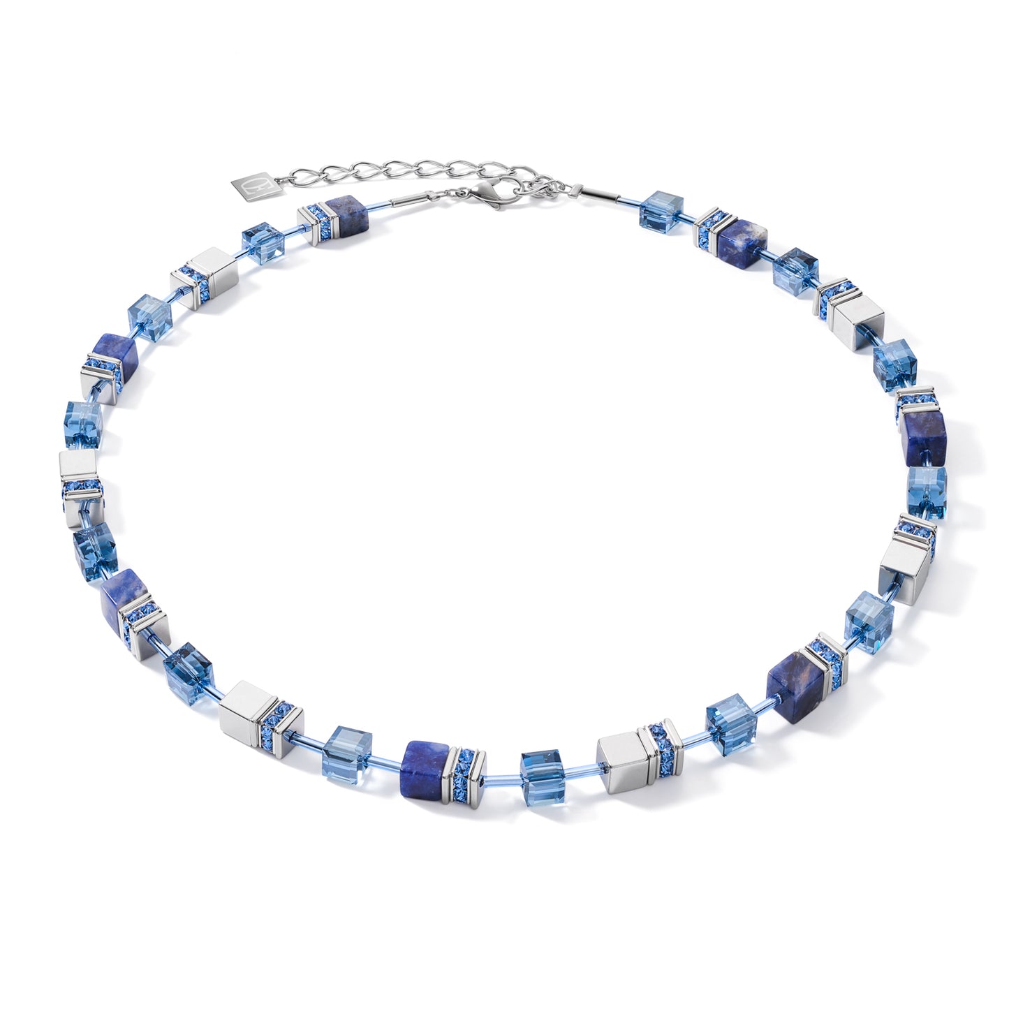 Coeur De Lion GeoCUBE® Necklace Sodalite and Haematite