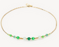 Coeur De Lion Multi Green Crystal And Cubes Necklace