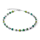Coeur De Lion Multi Green Cubes And Crystal Necklace