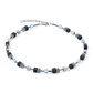Coeur De Lion Black & White Crystal Cubes Necklace