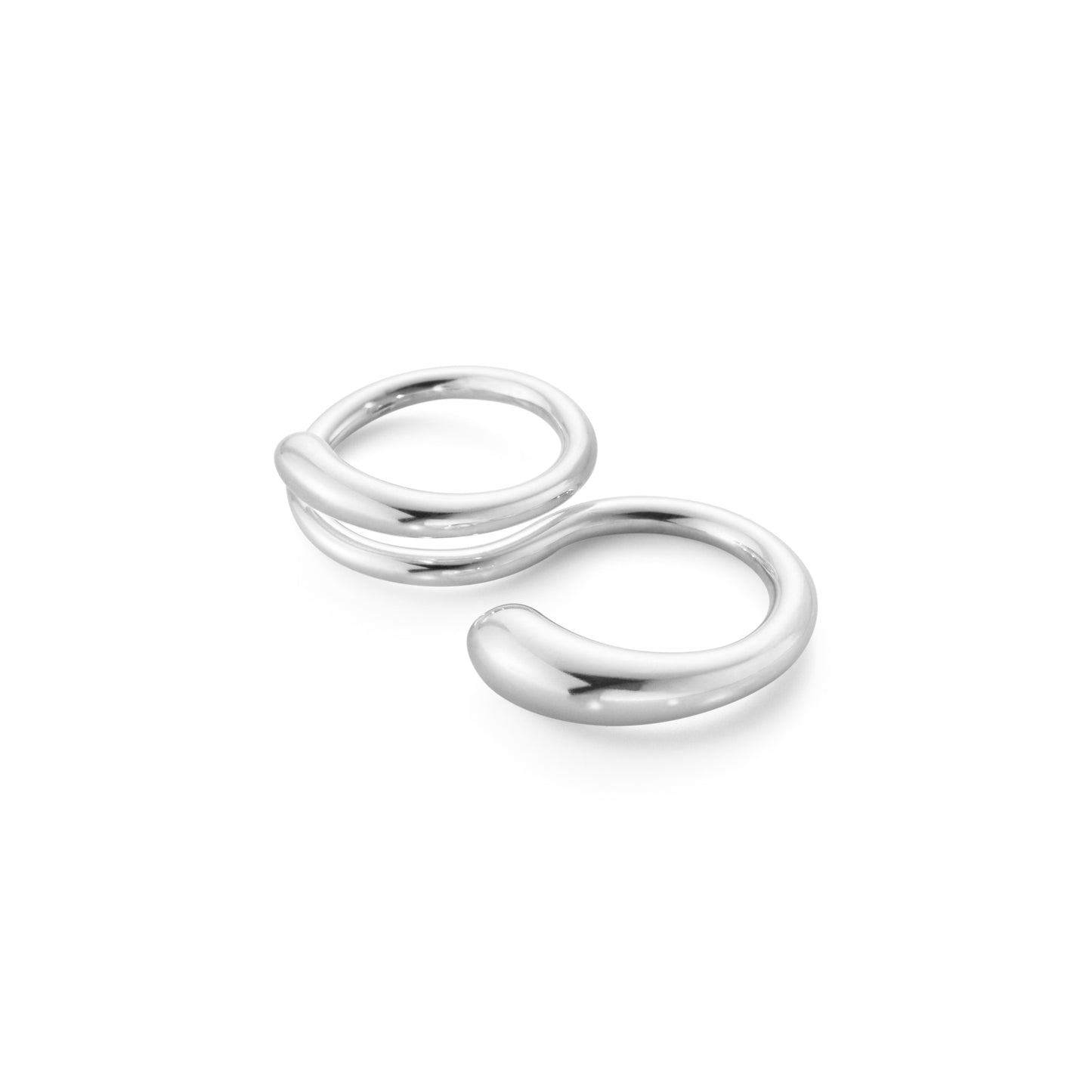 Georg Jensen Mercy Simple Double Ring Size 55/56 20000081