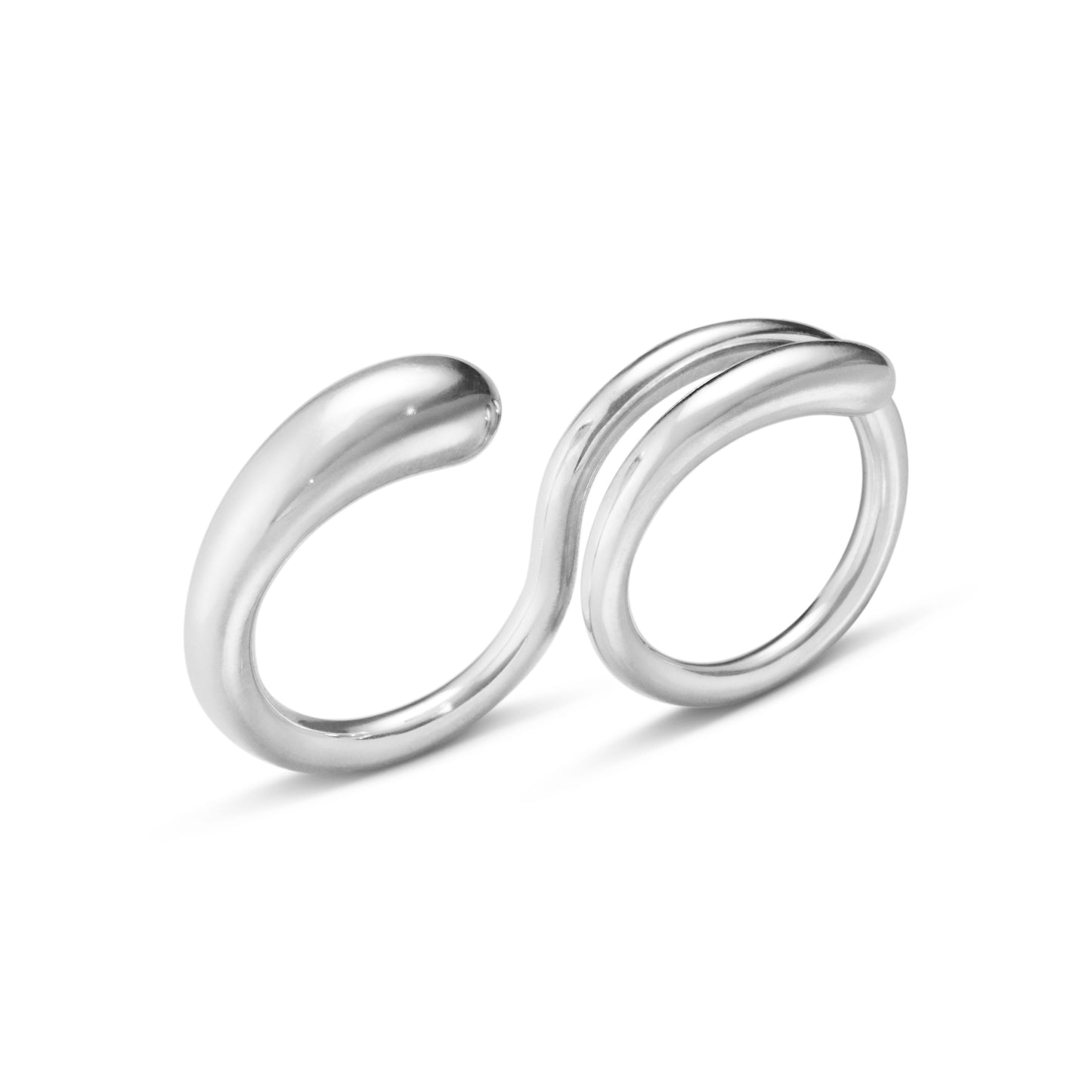 Georg Jensen Mercy Simple Double Ring Size 55/56 20000081