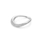 Georg Jensen Offspring Sterling Silver Diamond Pave Ring 0.29ct Size P 20000135