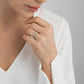 Georg Jensen Offspring Sterling Silver Diamond Pave Ring 0.29ct Size P 20000135