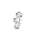 Georg Jensen Fusion 18ct White Gold Centre Diamond Ring Size 56 20000290