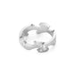 Georg Jensen Fusion 18ct White Gold Centre Diamond Ring Size 56 20000290