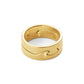 Georg Jensen Fusion 18ct Yellow Gold End Ring Size 56 20000291