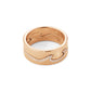 Georg Jensen Fusion 18ct Rose Gold Diamond End Ring Size 56 20000625