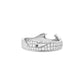 Georg Jensen Fusion 18ct White Gold Diamond End Ring Size 56 20000331