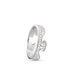 Georg Jensen Fusion 18ct White Gold Diamond End Ring Size 56 20000331