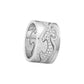 Georg Jensen Fusion 18ct White Gold Diamond End Ring Size 56 20000624