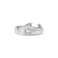 Georg Jensen Fusion 18ct White Gold Diamond End Ring Size 56 20000624