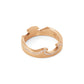 Georg Jensen Fusion 18ct Rose Gold Diamond End Ring Size 56 20000625