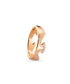 Georg Jensen Fusion 18ct Rose Gold Diamond End Ring Size 56 20000625