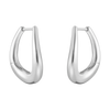 Georg Jensen Offspring Sterling Silver Medium Hoop Earrings 20001003