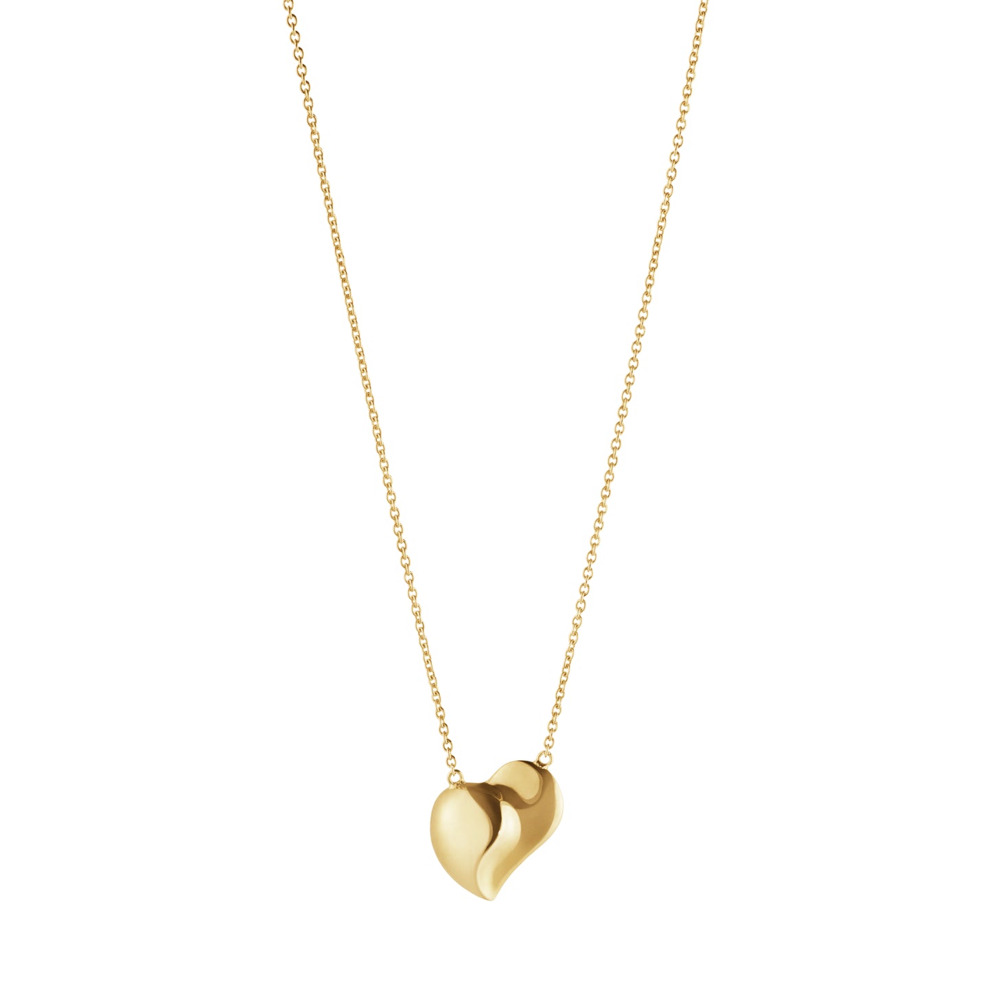 Georg Jensen Hearts of Georg Jensen 18ct Yellow Gold Heart Necklace 20001295