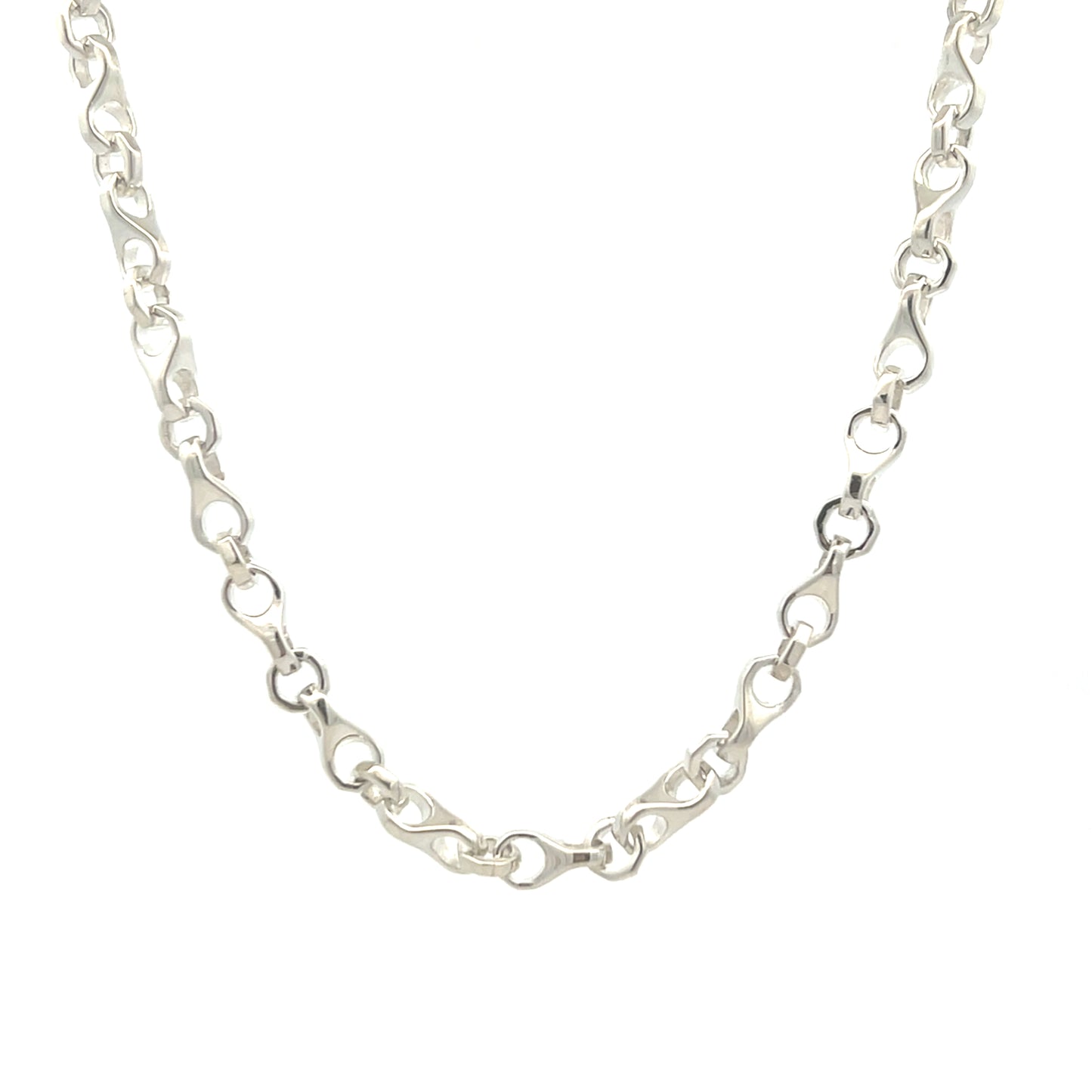 Sterling Silver 18" Figure of Eight Necklace