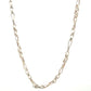 Sterling Silver 18" Double Link Long and Small Necklace