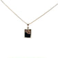 Derbyshire Blue John Sterling Silver Rectangular Facetted Necklace