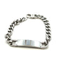 Unique & Co Stainless Steel Flat Curb Identity Bracelet 21cm